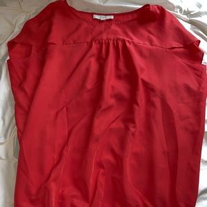 Red dressy t-shirt/blouse